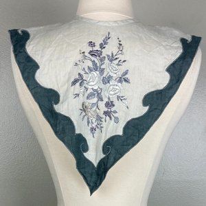 HANDMADE - OS - Floral Embroidery Yoke